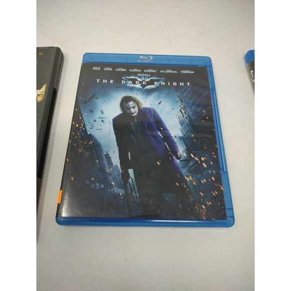 Batman Begins (DVD, 2005, Widescreen) Dark Knight and The Dark Knight Rises (BR) - Picture 3 of 5